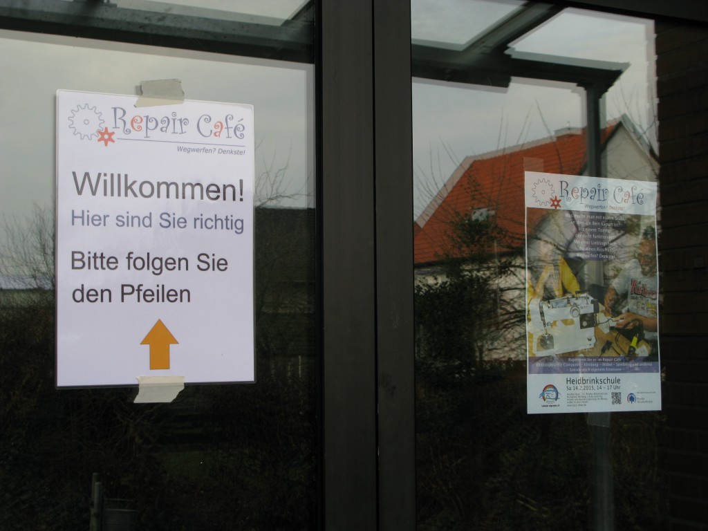 Willkommen Repair Café Besucher Termin