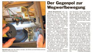 Plattenspieler reparieren, Wegwerfbewegung